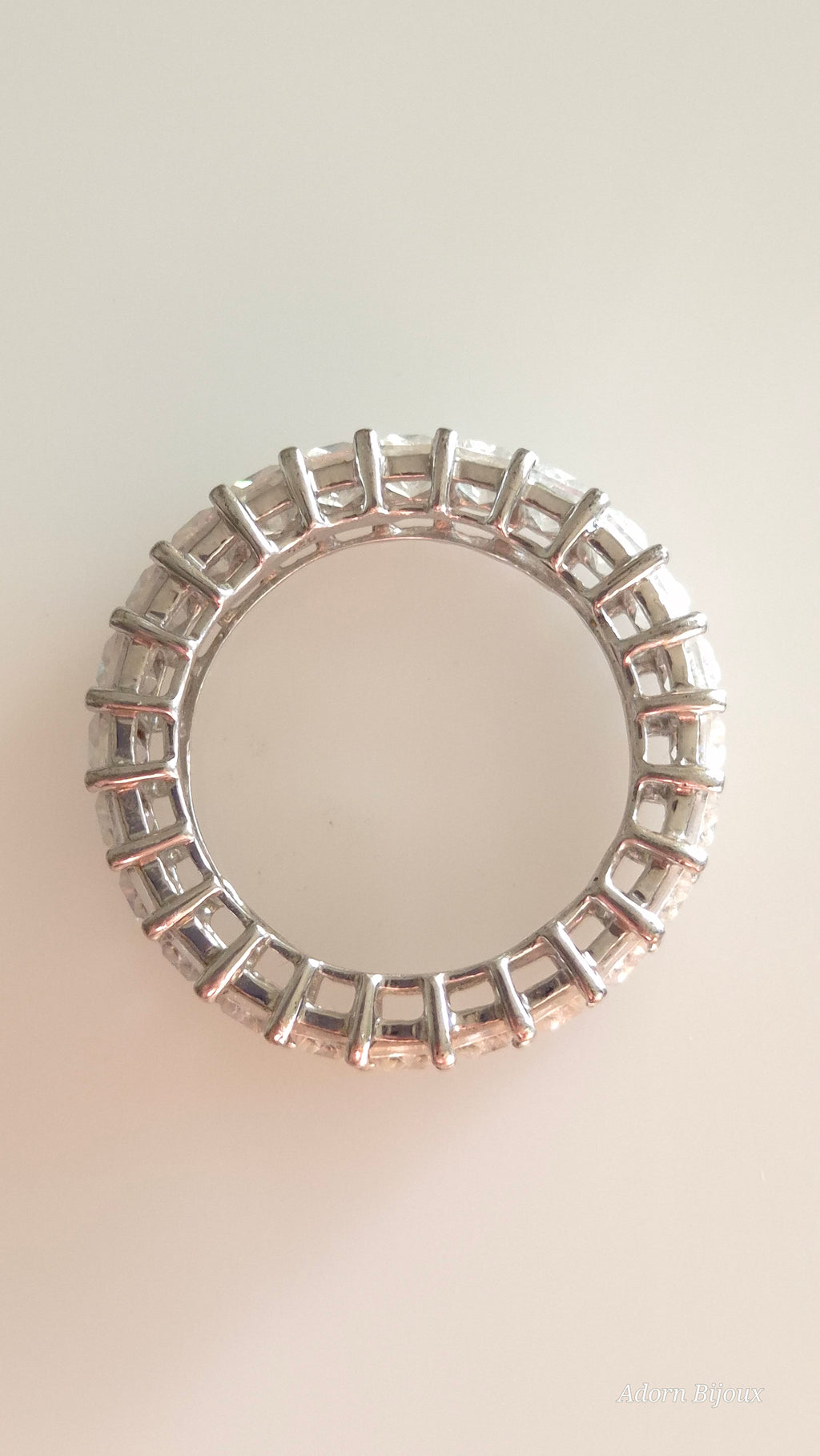 Eternity Band Ring with Glass Stones