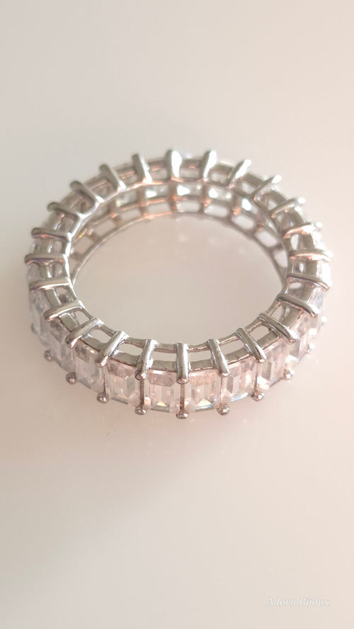 Eternity Band Ring with Glass Stones